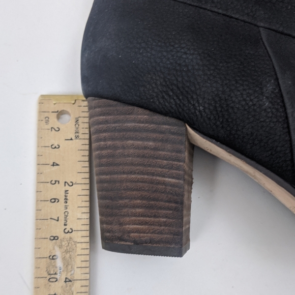 Cole Haan Cassidy Leather Ankle Booties Boots Womens 9 Black Nubuck - Picture 11 of 11